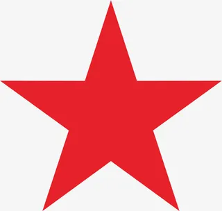 红色 星星 五角星 五边形免抠图标元素