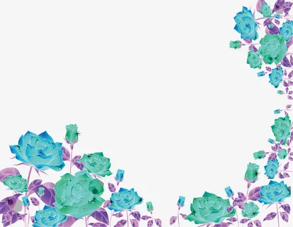 花朵边框高清免扣素材免抠