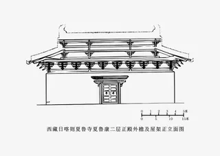 西藏日喀则夏鲁寺正殿图免抠