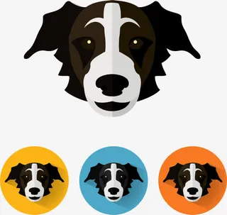 花点狗头像免抠