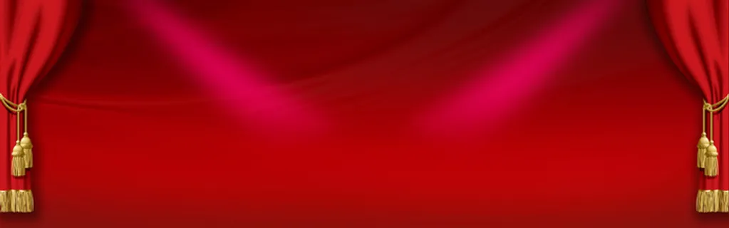 红色舞台背景banner