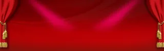 红色舞台背景banner