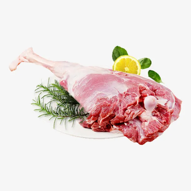 产品实物食物原料羊后腿免抠