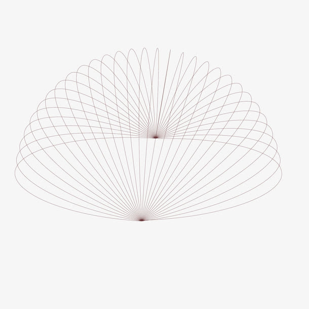 矢量半圆线条网格透明免抠