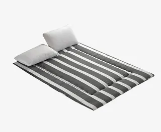 北欧条纹风床垫素材免抠