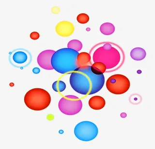 彩色气泡免抠