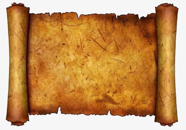 卷轴 纸 画轴免抠