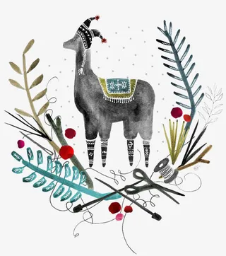 树丛中的绵羊免抠