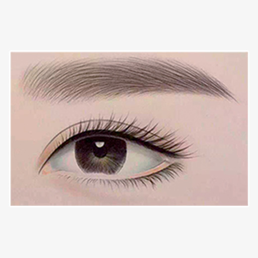 灰色眉毛美妆医疗美容元素免抠