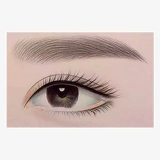 灰色眉毛美妆医疗美容元素免抠