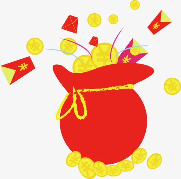 钱袋金币钱包免抠素材免抠