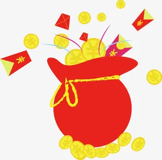 钱袋金币钱包免抠素材免抠