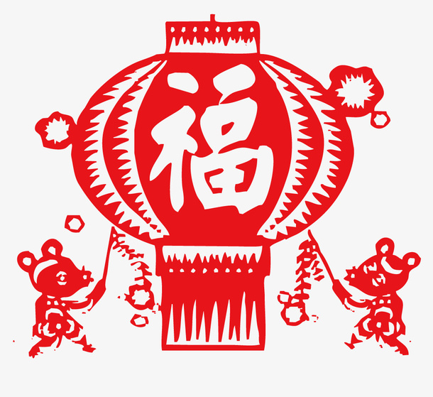 元宵春节灯笼免抠
