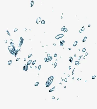 四散分开水花免抠