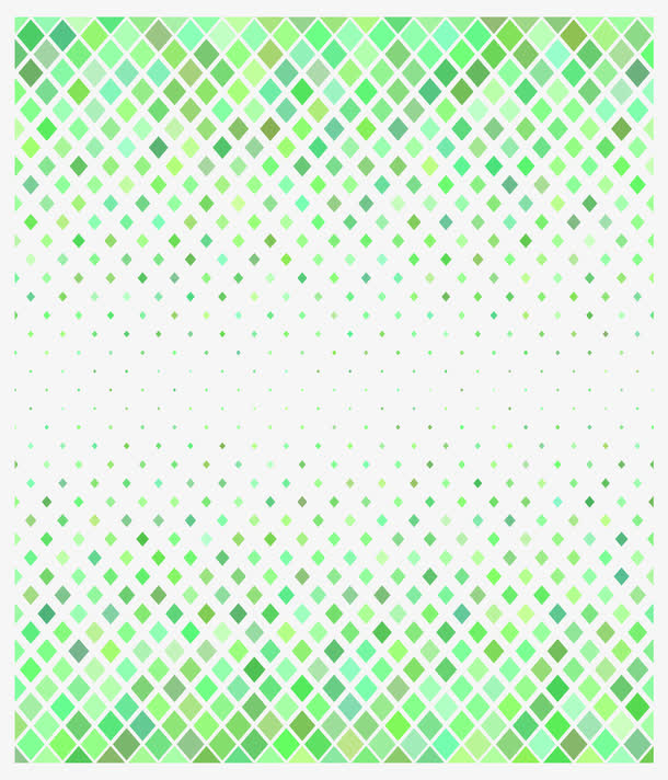 绿色科技感矩形框免抠