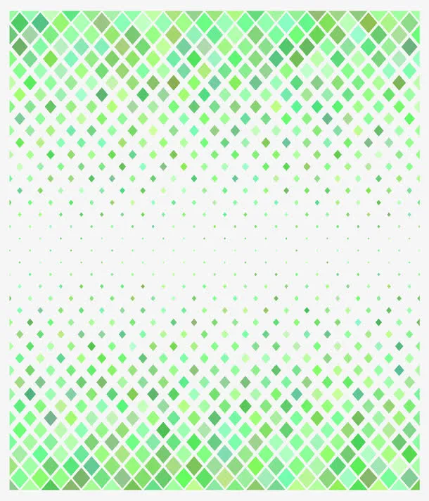 绿色科技感矩形框免抠