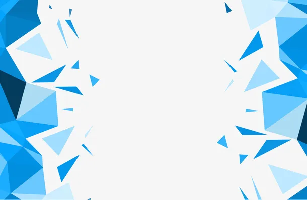 蓝色碎片背景装饰