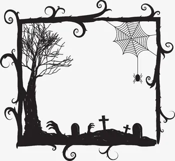 万圣节边框免抠
