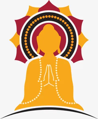 剪影广告风格释迦牟尼佛免抠