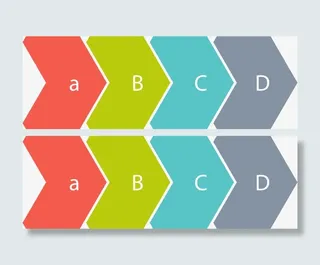 矢量手绘向右箭头免抠