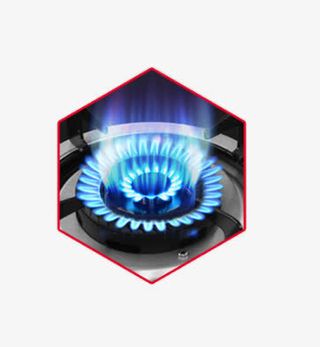 创意打火灶蓝色火焰免抠