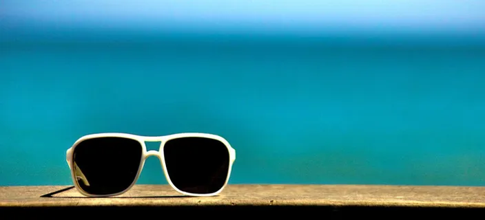 大海前的墨镜高清