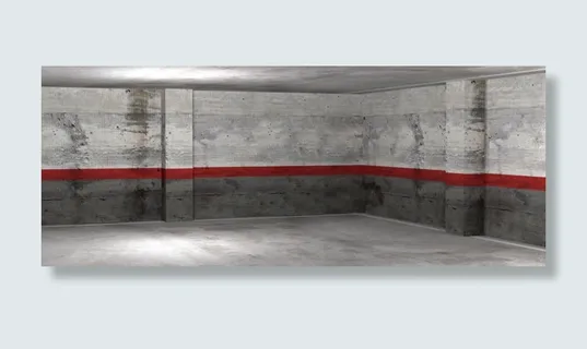 灰色墙壁转角海报背景