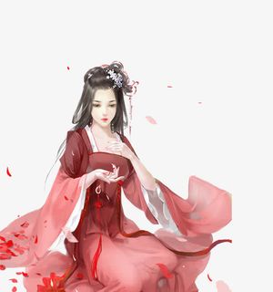 长发古装女子免抠