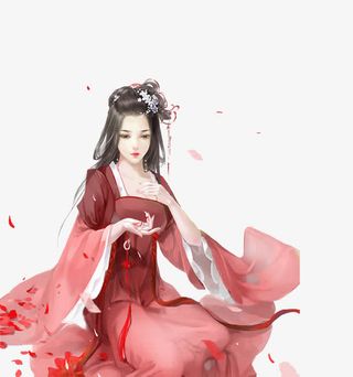 长发古装女子免抠