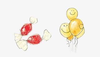 糖果与包装纸免抠