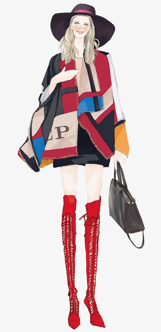 时尚女孩免抠