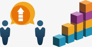 矢量创意设计人口性别数据增长图免抠