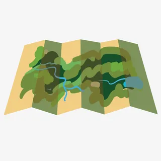 矢量形状地图免抠