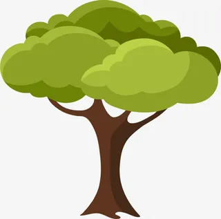 卡通大树装饰图案免抠