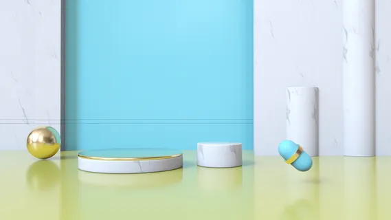 国潮，C4D，简约，场景高清