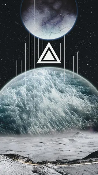 简约时尚星球科技感H5背景高清