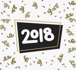 落雪彩带花纹免抠