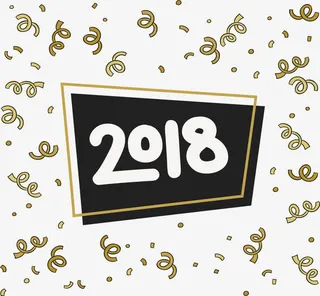 落雪彩带花纹免抠