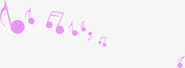 浅粉轻柔浪漫音符素材免抠