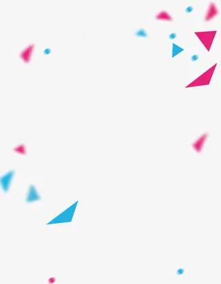 彩色几何漂浮物免抠