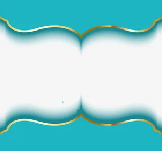 浪漫绿色花边免抠