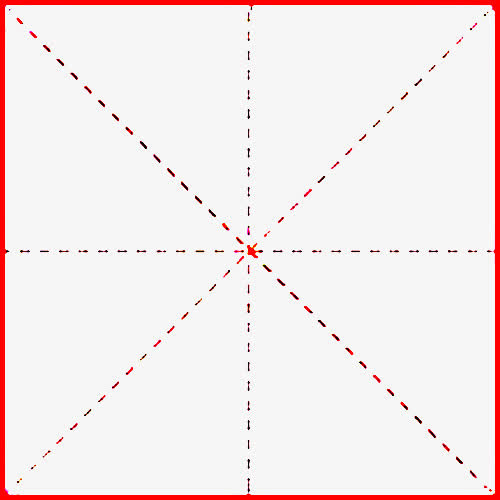 红色单个米字格免抠