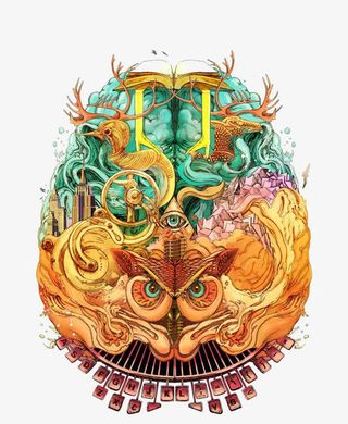 猫头鹰印花免抠