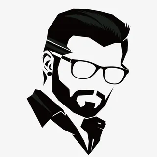 卡通男人头像元素免抠