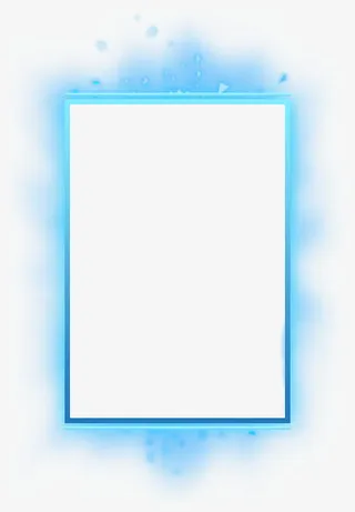 蓝色光晕边框免抠