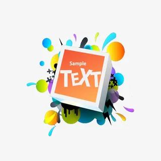 个性正方体免抠