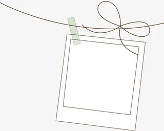 蝴蝶结边框免抠