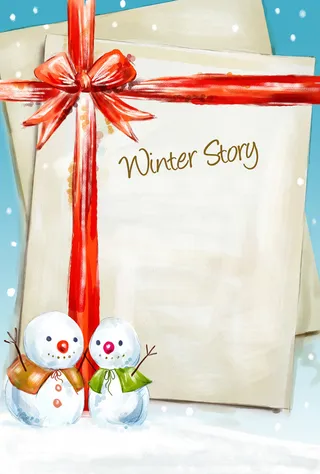 冬天的故事背景素材高清