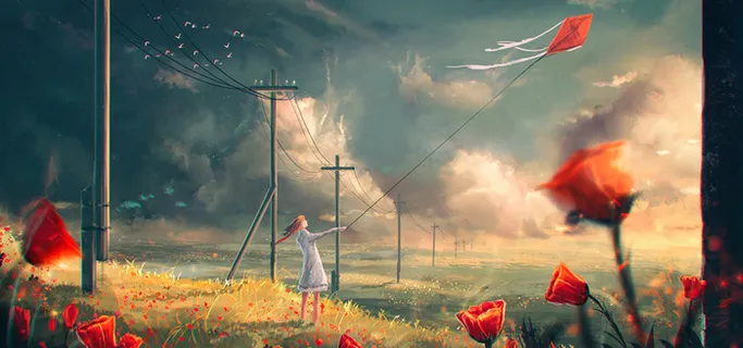 唯美卡通背景高清