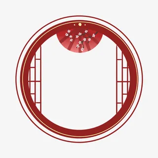 中国风边框装饰png免抠